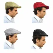 Sequin Newsboy Flat Cap Cabbi Hat
