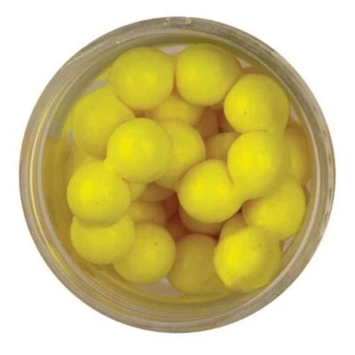Berkley PowerBait Fluorescent Yellow Garlic Scent Power Eggs 0.5 oz Fishing Bait