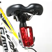 5LED 2 Laser Flash Red Beam Bike Bicycle Rear Tail Light Lamp Caution Safety