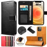 iPhone 16 15 14 13 12 11 Pro Max Wallet Leather case X Xs 8 Plus Mini Flip Cover