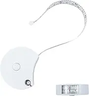 Draduo Tape Measure - 60 Inch Double Sided Scale, Self Retracting Tape Measure for Tailor Fitness Triple Measurement(White)