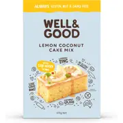 Well & Good Lemon Coconut Cake Mix 475g