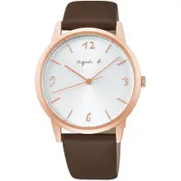 在飛比找ETMall東森購物網優惠-agnes b. 手繪風法式簡約時尚腕錶/35mm (VJ2
