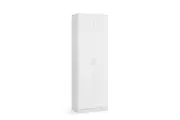 Design Square Monica Broom Cupboard Multi-purpose Tall Storage Cabinet 2-Doors - White