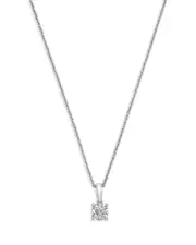 Bloomingdale's Fine Collection Certified Diamond Colorless Solitaire Pendant Necklace in 18K White Gold, 0.5 tcw