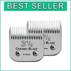 Professional Grade Replacement Ceramic Blades Set - Compatible with Andis/Oster