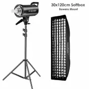 Godox SK400II 400Ws Photo Studio Strobe Flash Light + 35x160cm Softbox +2m Stand