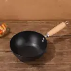 Universal Small Cast Iron Wok Non-stick Pot Mini Frying Pan Single