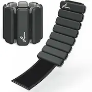 Sportneer Wrist Weights - Adjustable Ankle Weights Wearable Arm Leg Weights for Women | Yoga Dance Barre Pilates Swimming Cardio Aerobics Gym Walking Workout Pool | 0.45 x 2/0.9 x 2 kg
