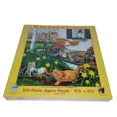 In The Swing Of it Jigsaw Puzzle SunsOut Higgins Bond 500 Pc NEW Sealed 75449