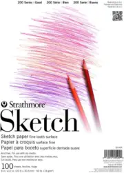 Sketch Pad, 5.5X8.5 Inch, 100 Sheets, Side Wire