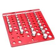 34-Bit Nut and Bolt Thread Checker, 19 Standard and 15 Metric Bolt Identifier...