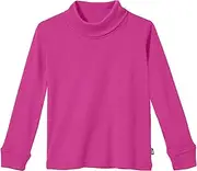 [City Threads] Boys and Girls Turtleneck 100% Cotton in Basic Colors for Kids School Base Layering - USA Made