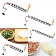 Rolling Pin Dough Kneading Tool with Clamp Fixable Adjustable Thickness Dough