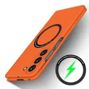 Matte Thin Magsafe Slim Metal Ring Hard PC Case for Samsung Galaxy Z Fold 6 5 4