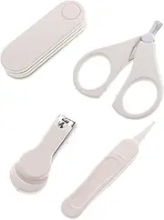 Kisangel 1Set Nail Care Set Grooming Kit for Boy Girl Ergonomic Design Nail Clipper Scissors File and Tweezers Safe and Durable Tools for Boys