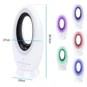 Advwin Bladeless Tower Fan Powerful Desk Fan with 4 Speeds