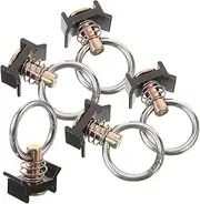 5Pcs Track Single Fitting with for Truck Bed Tie Down Durable Cargo Anchor for Audio Lighting Equipment Versatile Use Terrain Freight Vehicles
