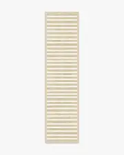 75' x 305' | Machine Washable Runner Rug | Kid & Pet Friendly | Indoor Rug | Elin Stripe Latte Cream Rug by goop | Ruggable