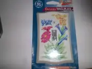 GE Floral LIGHT SWITCH COVER WALL PLATE FLAME Retardant 8246
