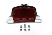Chrome Sport Tail Lamp Assembly Large Lucas Style fits Harley Davidson
