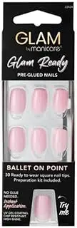 Manicare Glam Ready Pre Glued Nails Ballet On Point 30pcs