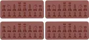 NDNCZDHC 4PCS Chocolate Bar Mold, Silicone Chocolate Bar Mold for Stuffed Bar, Chocolate Candy Bar Mold for Chocolate DIY