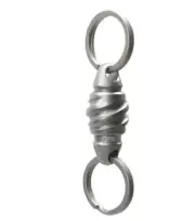 EDC Titanium Alloy Detachable Keychain 360 Degree Rotation Keychain w/ Keyring