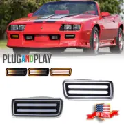2PC Switchback LED Front Turn Signal Corner DRL Light For 1985-1992 Chevy Camaro (for: Chevrolet)