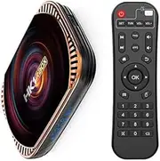 Android 11.0 TV Box, Set Top Box 4GB RAM 64GB ROM HK1 Box X4 Amlogic S905X4 64-Bit Quad Core with Dual Wi-Fi 2.4G/5.0G, BT 4.0/ 3D Ultra HD 8K/ H.265/ 1000M LAN/USB 3.0 Smart TV Box,4gb+32gb