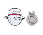 Golf Ball Marker Hat Clips Removable Magnetic Anti Rust Marker Hat Clip for Women Men adult White