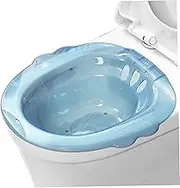 Sitz Bath Portable Over The Toilet Portable Bidet Anti-Overflow Large-Capacity Bidet Attachment for Hemorrhoids Postpartum Private Care Blue Travel Bidet Bidet Attachment for Toilet Portable Bidet