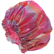 Shower Cap Double-layer Shower Cap Decorative Hair Bonnet Breathable Hair Cap Large Shower Cap