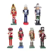 Nutcrackers Puppet Christmas Decor Walnut Cracker Soldier Traditional