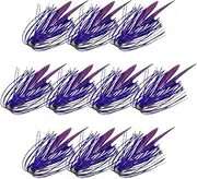 Silicone Jig Jirts Fishing Lere, Silicone Jirt Spinner Lures | 10 Pieces Bright Silicone Jig Jirts Lares Kit,Related Flexible Fish for Freshwater and Saltwater Bass