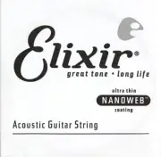 ® Strings Acoustic 80/20 Bronze Single String with NANOWEB® Coating (.026)