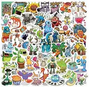 50 Packs My Singing Monsters Stickers Water Bottles Laptop Phone Motorcycle Computer Guitar Skateboard Hydroflasks Halloween Vinyl Sticker Waterproof Aesthetic Trendy Decals for Teens Girls Adults