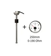 Universal Gauge and Sender, 250mm Boat Tank Sender 0-190 OHMS, 12/24v