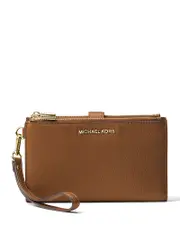 Michael Michael Kors Adele Double Zip Leather iPhone 7 Plus Wristlet OS