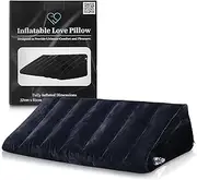 Waterproof Inflatable Love Pillow | Multifunctional Triangle Ramp Cushion for Body Positioning | Massage Pillow & Back and Head Support | PVC and Cotton Flock Material | 62cm x 37cm x 22cm