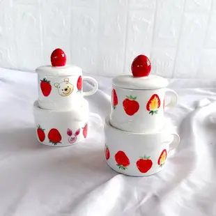 DearDali陶瓷手作可愛維尼熊 草莓蛋糕茶壺套裝 卡通禮品裝馬克杯