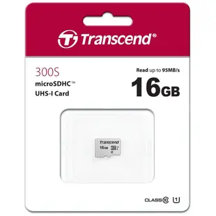 Transcend 創見 16GB USD 300S micro SDHC UHS-I U1 記憶卡 (5.7折)