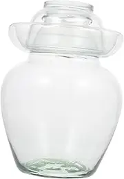 [Ciieeo] 1Pc Large Capacity Glass Pickle Jar Sealed Storage Container for Preserving Vegetables Dust Resistant for Kitchen Use