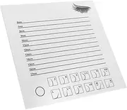 WRITWAA Women Lash Tray Eyelash Board Acrylic Lash Extension Display Tray with Integrated Scale for Accurate Measurement for Professional Salon Home Use