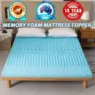 5cm Memory Foam Mattress Topper 7 Zone Cooling GEL Matress Mat for Camping Doubl