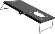 1pc Camping Folding Grill Table Portable Picnic Organizer Table for Outdoor Cooking Black for Camping Travel and Kitchen Use Lightweight and Easy to Store