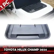 Fit Toyota Hilux Champ 2024 Front Bonnet Hood Scoop Vent Cover Black