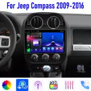Carplay Android 13 10" For Jeep Compass Patriot 2010-2016 Car Stereo Radio GPS
