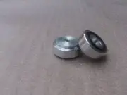 4x (silver)Aluminum feet for amplifier /speaker (with Rubber ring) D:30mm H:13mm