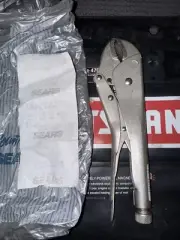 Craftsman Vise Grip Locking Pliers 9" Curved Jaw 45961 USA W/orig Bag & Receipt